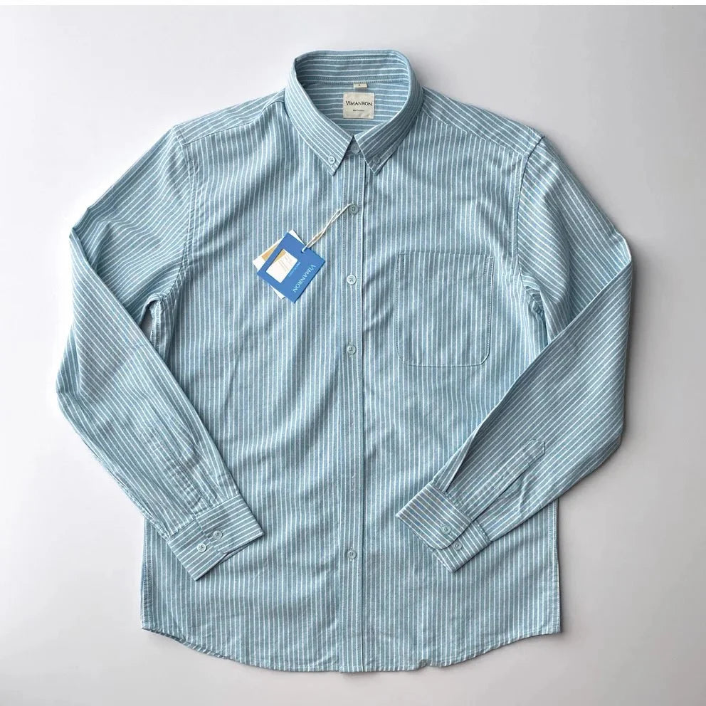 Chemise Oxford rayée pour le bureau