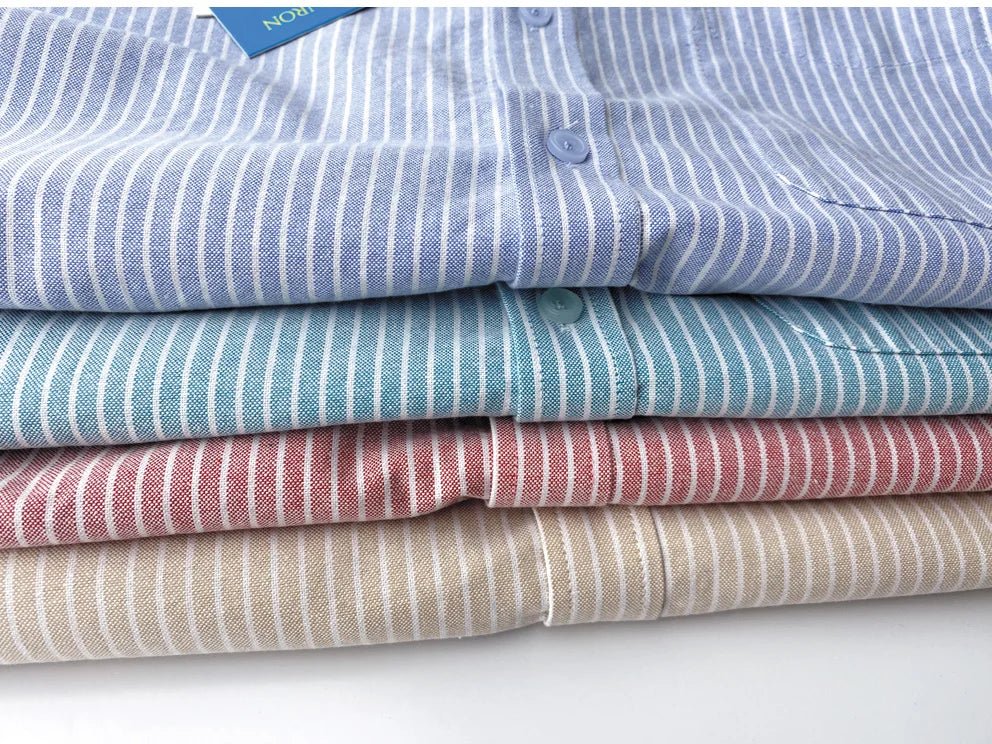 Chemise Oxford rayée pour le bureau