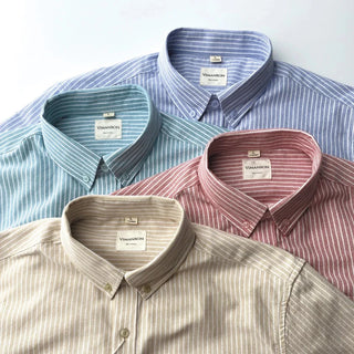 Chemise Oxford rayée pour le bureau