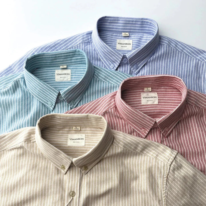 Chemise Oxford rayée pour le bureau