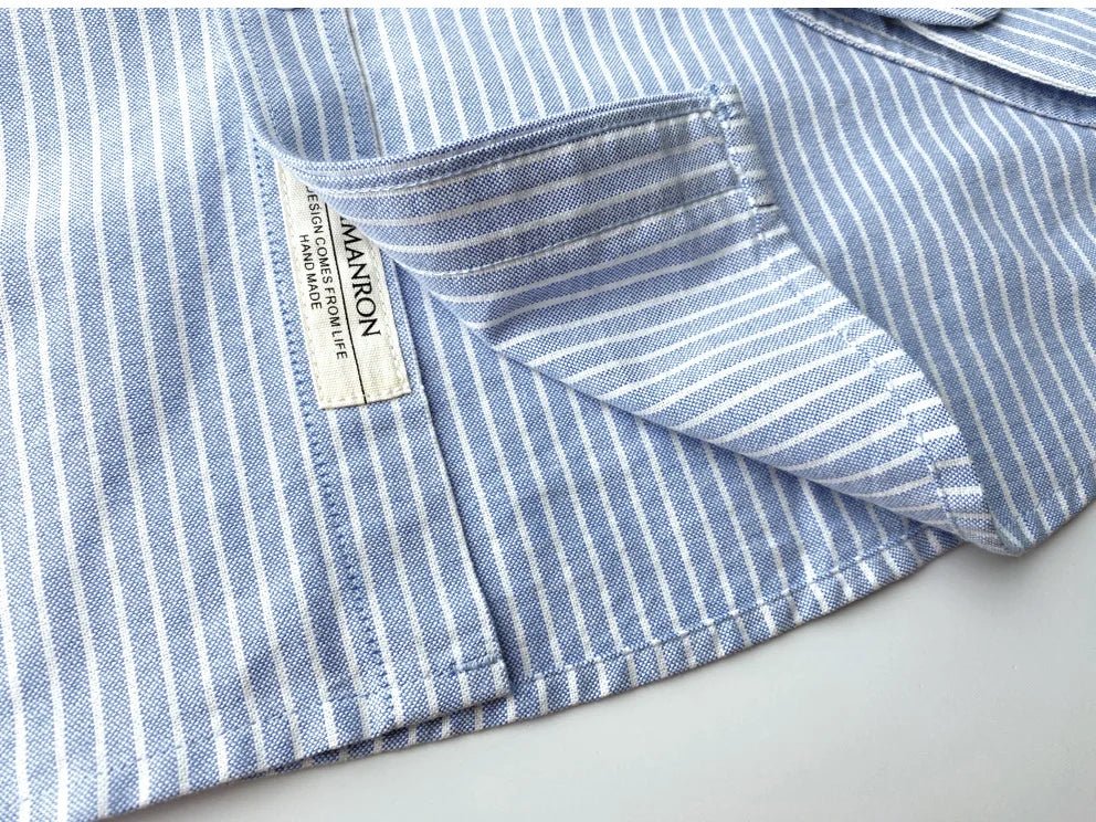 Chemise Oxford rayée pour le bureau
