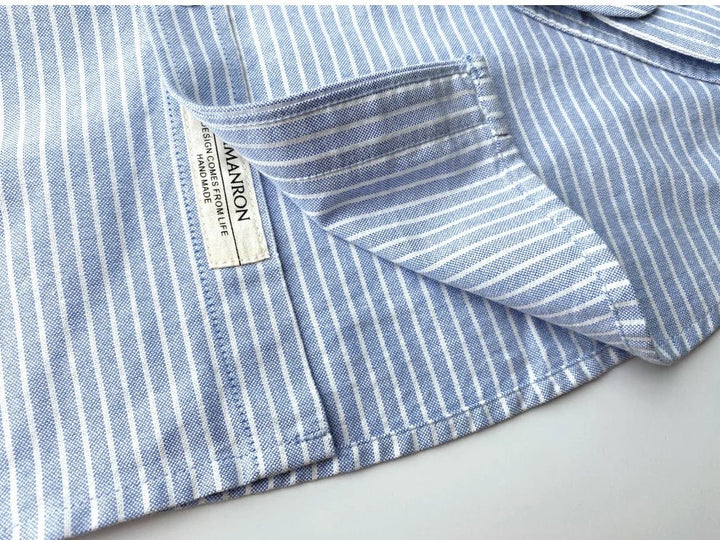 Chemise Oxford rayée pour le bureau