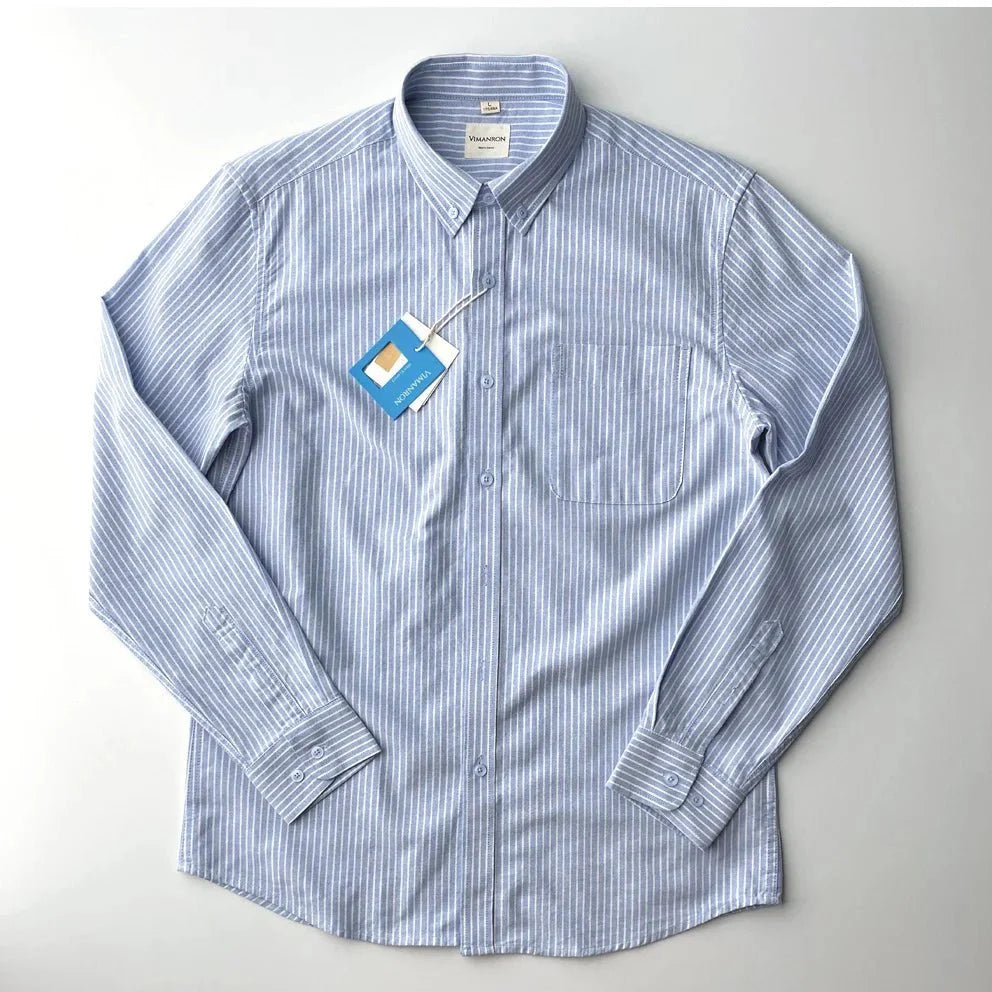 Chemise Oxford rayée pour le bureau