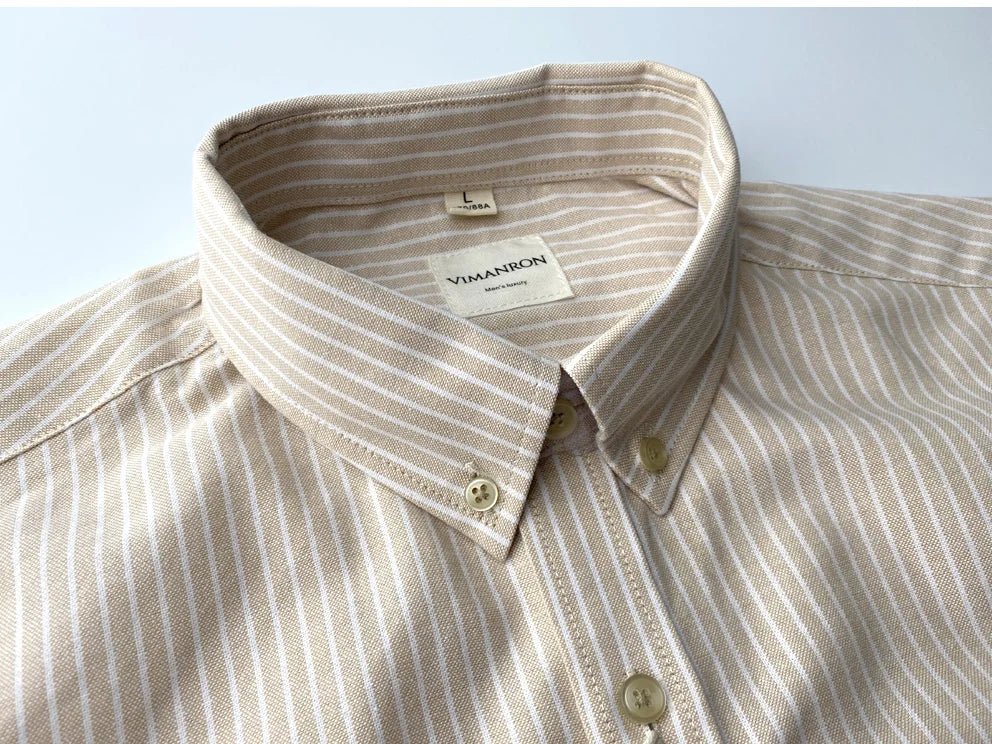 Chemise Oxford rayée pour le bureau