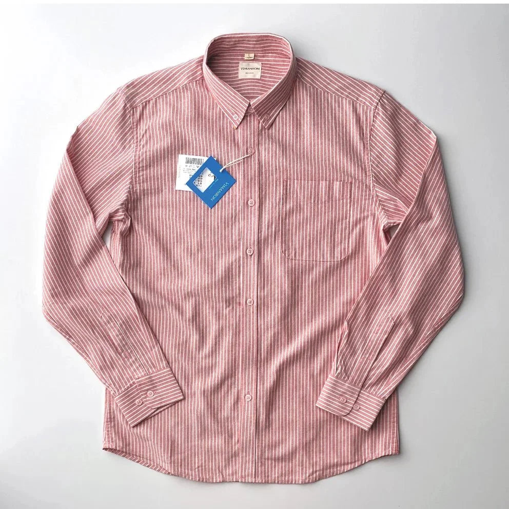Chemise Oxford rayée pour le bureau
