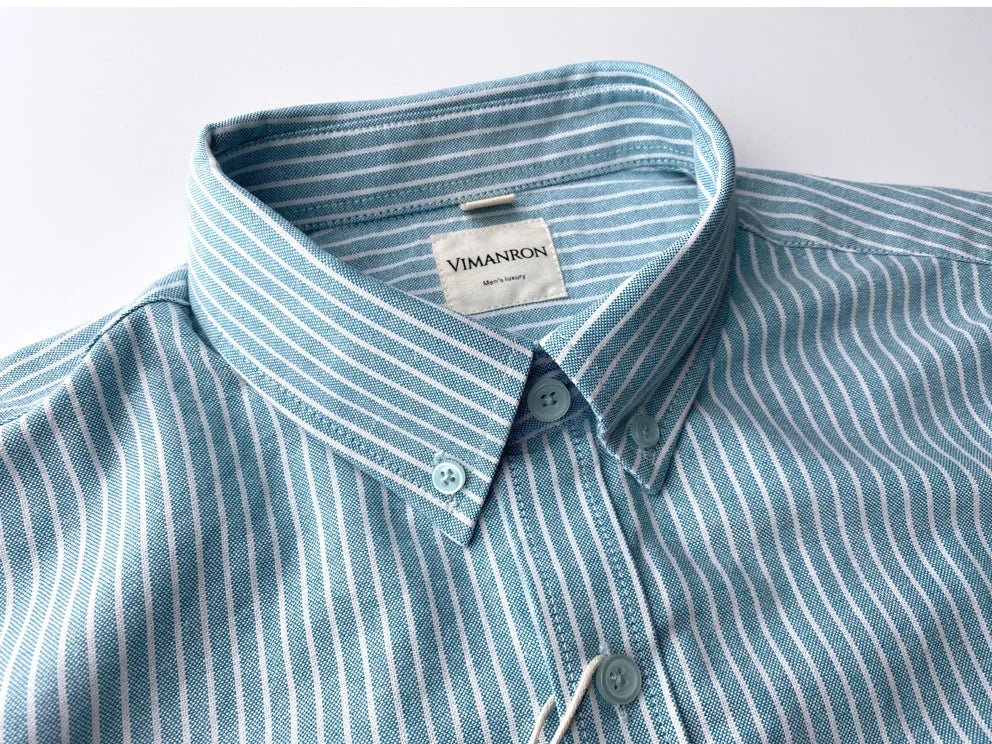 Chemise Oxford rayée pour le bureau