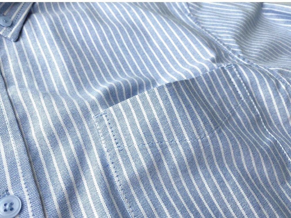 Chemise Oxford rayée pour le bureau
