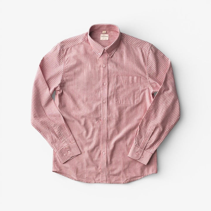 Chemise Oxford rayée pour le bureau