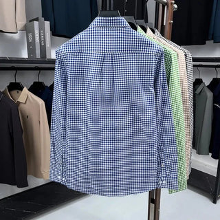 Chemise rétro décontractée à carreaux