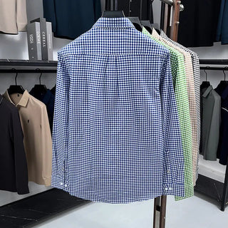Chemise rétro décontractée à carreaux