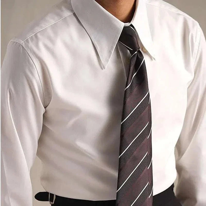 Chemise de smoking festive à manches longues