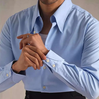 Chemise de smoking festive à manches longues
