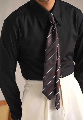 Chemise de smoking festive à manches longues