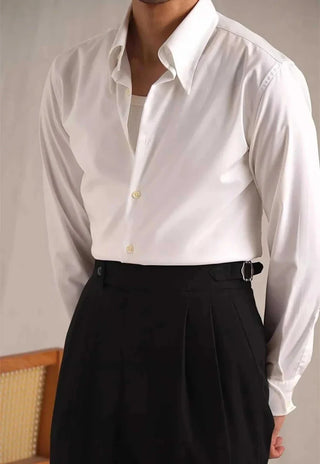 Chemise de smoking festive à manches longues