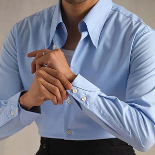 Chemise de smoking festive à manches longues