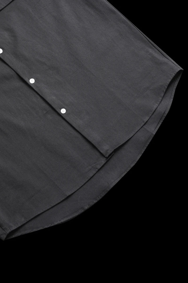 Surchemise en coton à manches longues et doubles poches