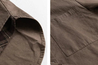 Surchemise rétro doublée à carreaux