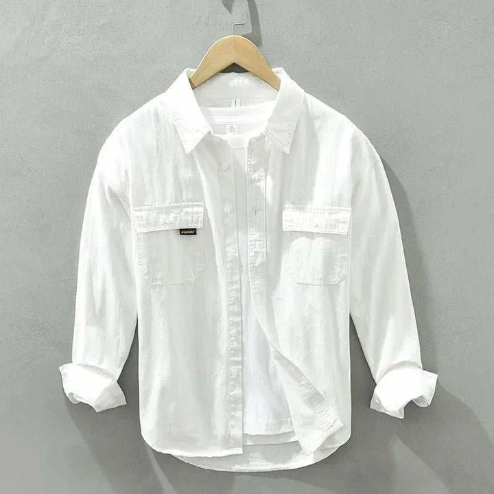Chemise décontractée de printemps en pur coton