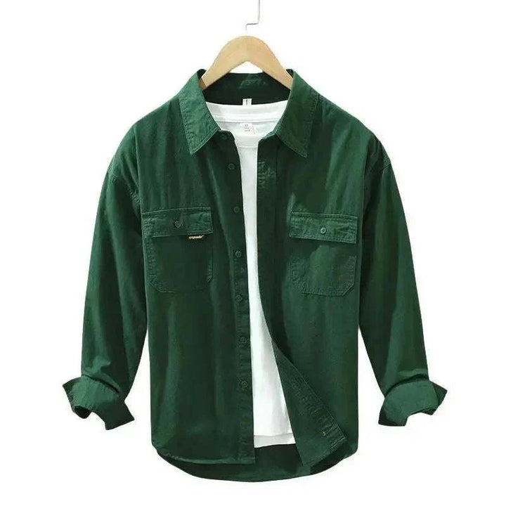 Chemise décontractée de printemps en pur coton