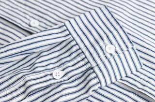 Chemise classique rayée en pur coton
