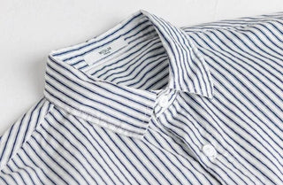 Chemise classique rayée en pur coton