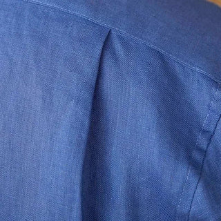 Chemise décontractée en lin coupe ample à manches longues
