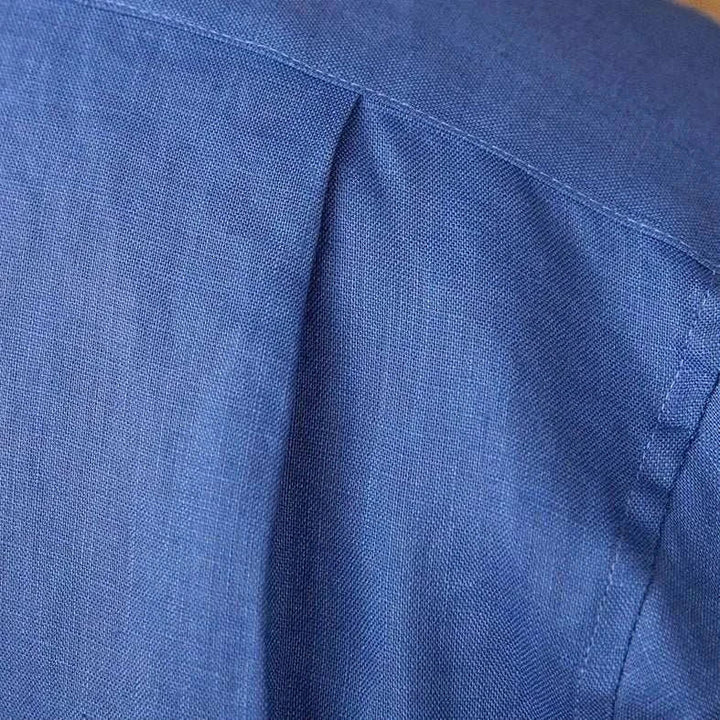 Chemise décontractée en lin coupe ample à manches longues