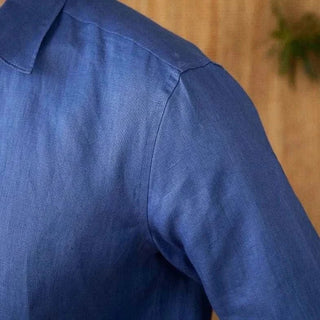 Chemise décontractée en lin coupe ample à manches longues