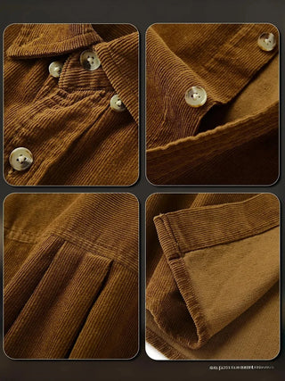 Chemise américaine rétro à manches longues