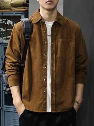 Chemise américaine rétro à manches longues