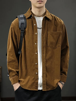 Chemise américaine rétro à manches longues