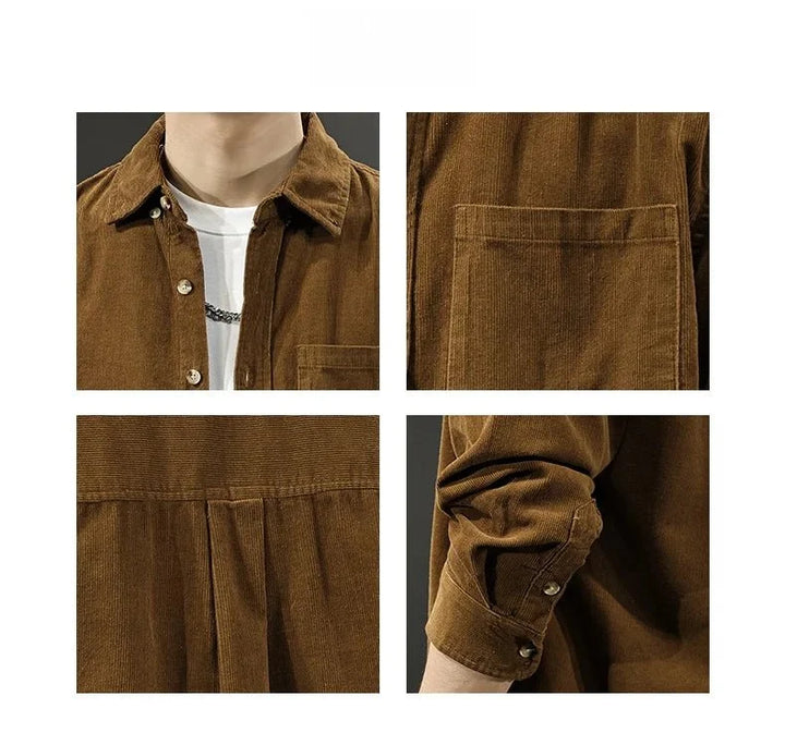 Chemise américaine rétro à manches longues