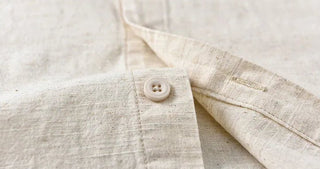 Chemise décontractée en coton et lin coupe ample