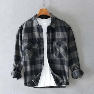 Chemise rétro d’été à carreaux