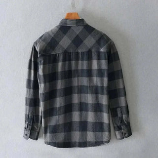 Chemise rétro d’été à carreaux