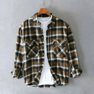 Chemise rétro d’été à carreaux
