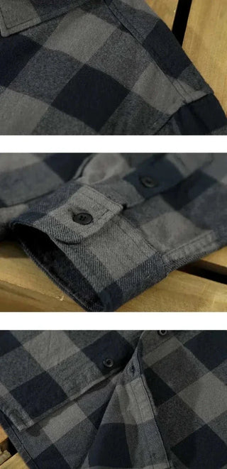 Chemise rétro d’été à carreaux