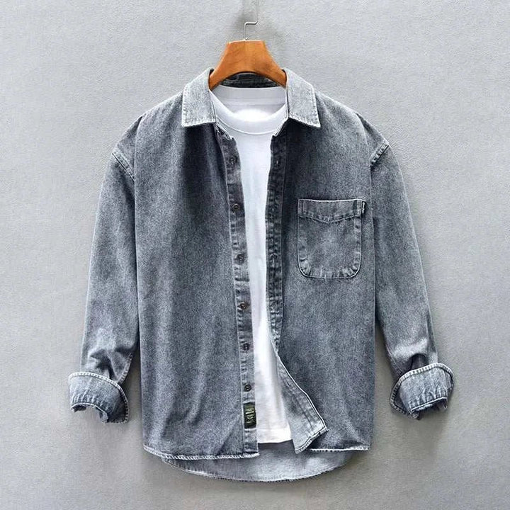 Chemise vintage rétro en denim