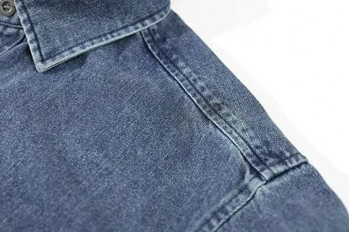 Chemise vintage rétro en denim