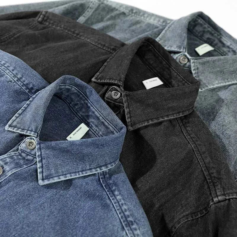 Chemise vintage rétro en denim