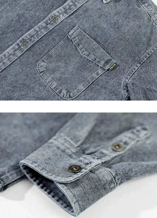 Chemise vintage rétro en denim