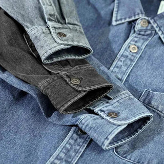 Chemise vintage rétro en denim