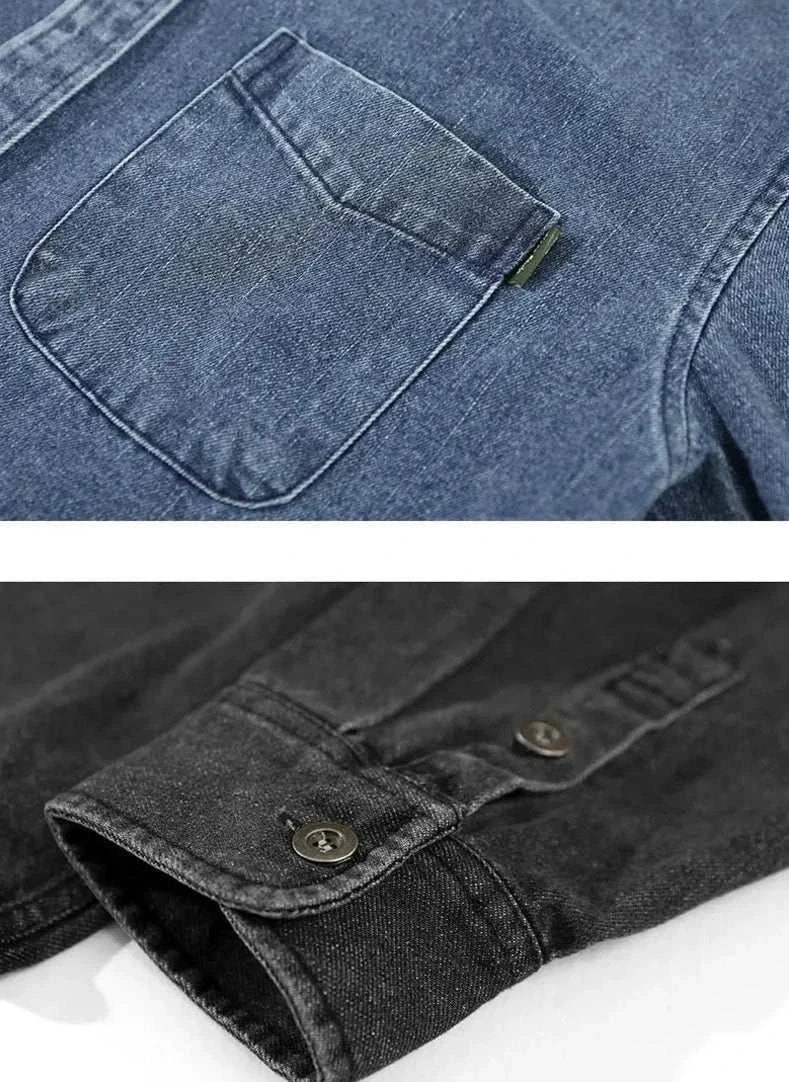 Chemise vintage rétro en denim