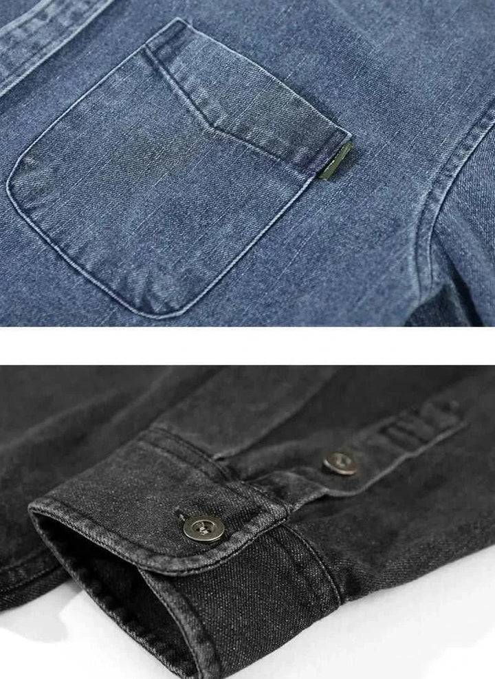 Chemise vintage rétro en denim