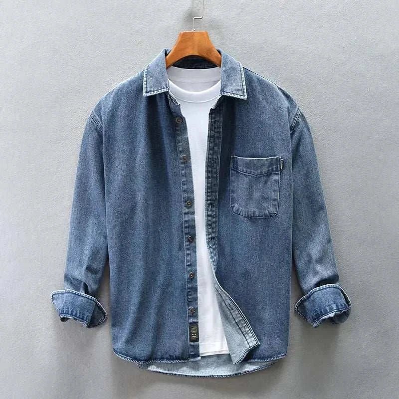 Chemise vintage rétro en denim