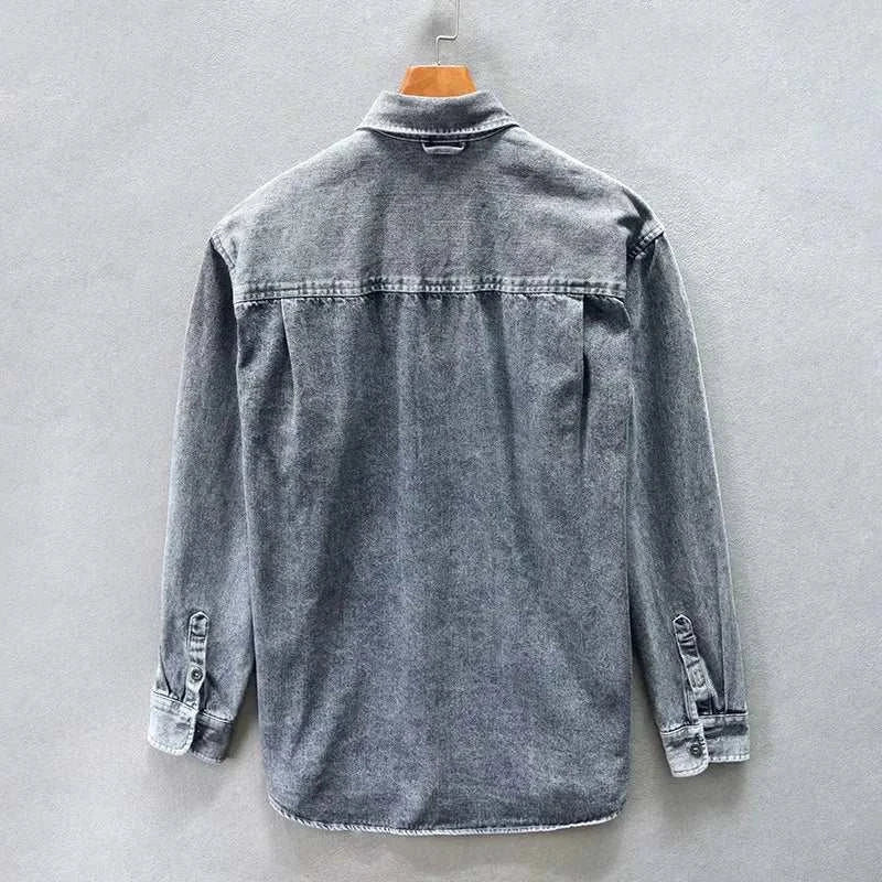 Chemise vintage rétro en denim