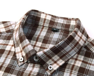 Chemise décontractée à carreaux noir et blanc