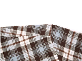 Chemise décontractée à carreaux noir et blanc
