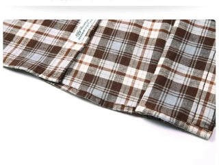 Chemise décontractée à carreaux noir et blanc