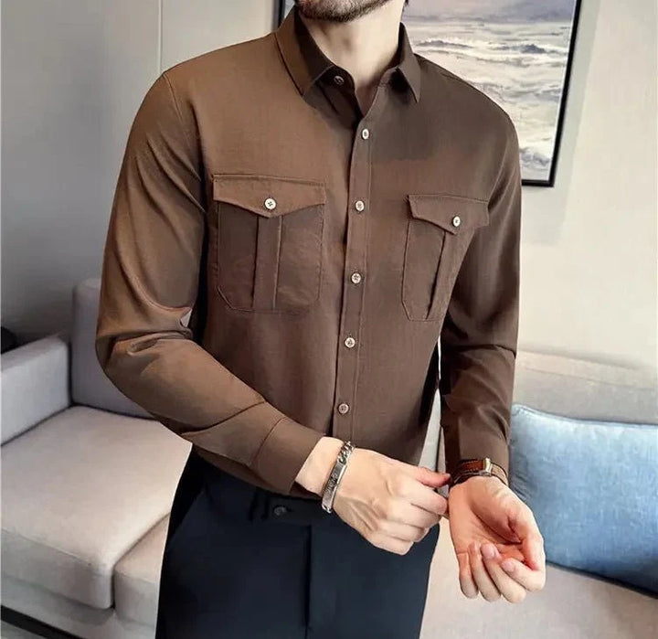 Chemise utilitaire à doubles poches poitrine